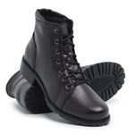 Coturno/Bota Feminino Casual/Militar – Leve, Confortável e Estiloso, sola baixa