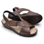 Sandalias Tamanco Chinelo Confort Senhora Couro Mácia Barato 