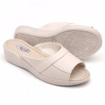 Tamanco Couro Senhora Chinelo Calçado Feminino Anatômico