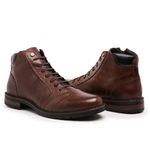 Bota, Coturno Masculino Leve Em Couro Palmilha Gel, Promoção
