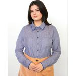Camisa Flanela Xadrezinho Azul