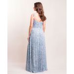 Vestido Drapeado Jane Azul