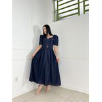 Vestido Linho Marinho