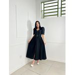 vestido Linho Preto