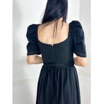 vestido Linho Preto