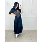 Vestido Camisetão Preto 
