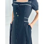 vestido Risca Giz Preto 