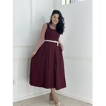 Vestido Helena Marsala 