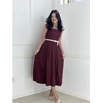 Vestido Helena Marsala 