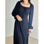 Vestido Camponesa Preto 