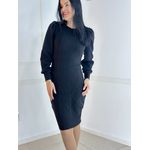 Vestido Tricô Preto 