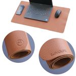 Mouse Pad Grande Desk Pad Desk Mat Mousepad Gamer Couro Legítimo Cor Caramelo