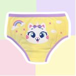 CALCINHA INFANTIL - GATINHA (AMARELO BEBÊ)