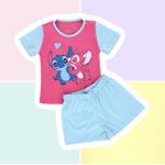 PIJAMA INFANTIL FEMININO - LILO E STITCH ROSA