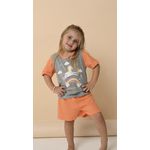 PIJAMA INFANTIL FEMININO - UNICÓRNIO CINZA MESCLA