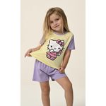 PIJAMA INFANTIL FEMININO - HELLO KITTY AMARELO