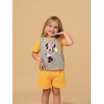 PIJAMA INFANTIL FEMININO - MINNIE CINZA MESCLA