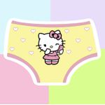 CALCINHA INFANTIL - HELLO KITTY AMARELO BEBÊ