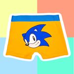 CUECA INFANTIL - SONIC LARANJA