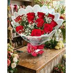 Buque Com 10 Rosas Vermelhas