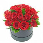 Rosas Vermelhas Com Amor Caixa Preta Pequena