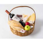 Cesta de Frutas e Vinho Tinto