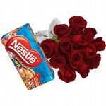 18 Rosas Vermelhas + Chocolates