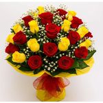 Buque com 20 Rosas Vemelhas e Amarelas