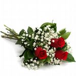 Buquê de 3 Rosas Vermelhas