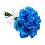 Buquê de 12 Rosas Azuis