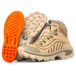 Bota Adventure Militar 2026-Couro Legítimo - Areia 