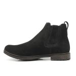 Botina Chelsea Nobuck | Couro legítimo - Preto