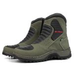 Bota Motociclista IRON 3000 Couro Legítimo -Grafite