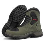 Bota Motociclista IRON 3000 Couro Legítimo -Grafite