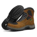 Bota Motociclista IRON 3000 Couro Legítimo - Caramelo