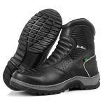 Bota Motociclista Iron 3000 | Couro legítimo - Preto