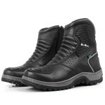 Bota Motociclista Iron 3000 | Couro legítimo - Preto