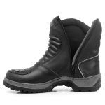 Bota Motociclista Iron 3000 | Couro legítimo - Preto