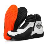 Bota Motociclista ESPID 3500 Couro Legítimo - Branca 