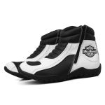 Bota Motociclista ESPID 3500 Couro Legítimo - Branca 