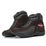 Bota Motociclista ESPID 3500 Couro Legítimo - Café 