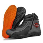 Bota Motociclista ESPID 3500 Couro Legítimo - Grafite 