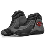 Bota Motociclista ESPID 3500 Couro Legítimo - Grafite 