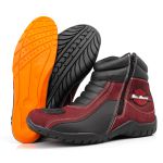 Bota Motociclista ESPID 3500 Couro Legítimo - Bordo 