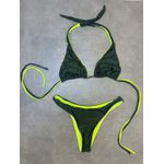 Bikini Bellandi Ivete Dupla Face Militar Neon