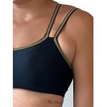 Top para treino Sky Preto Gold