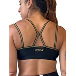 Top para treino Sky Preto Gold