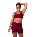 Bermuda para treino Bolso Carmim