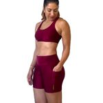 Bermuda para treino Bolso Carmim