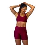 Bermuda para treino Bolso Carmim